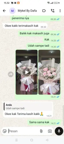 Testimonial Buket Bunga gresik