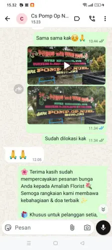 Testimonial Papan Bunga gresik
